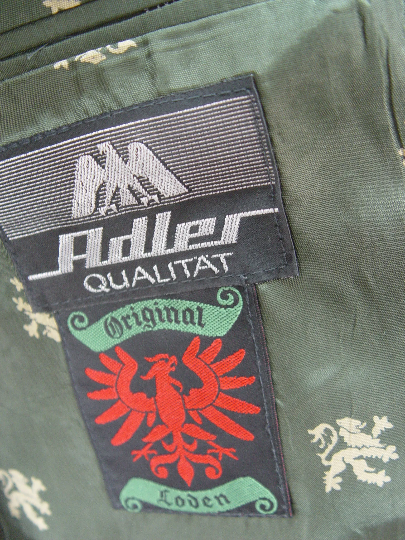 Adler hochwertig Stickerei neuwertig Loden Herren Trachtenjacke Janker Gr.25/50/50