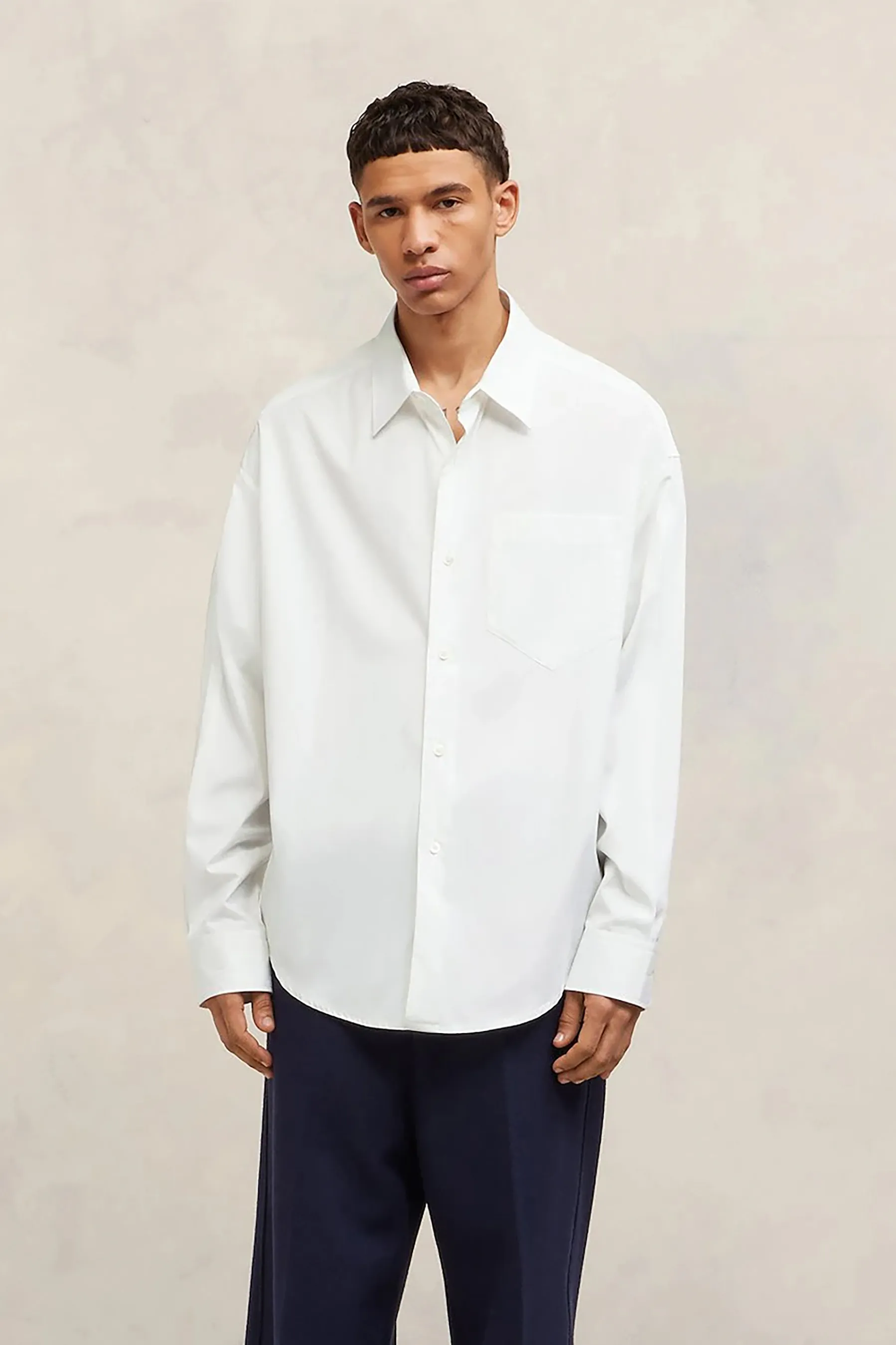 AMI PARIS Cotton Poplin Shirt   