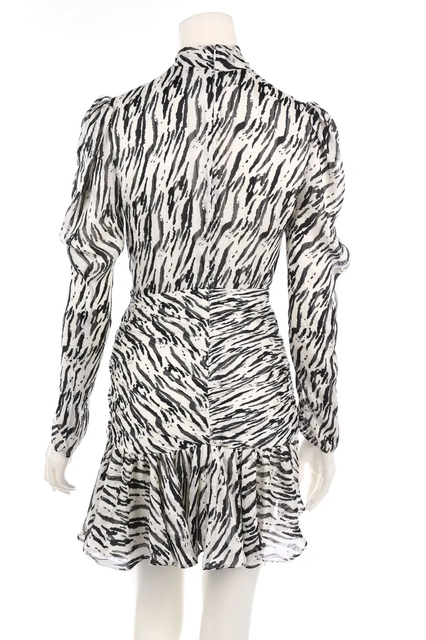 Bardot - Chiffon-Party-Kleid mit Animal-Print - D 34