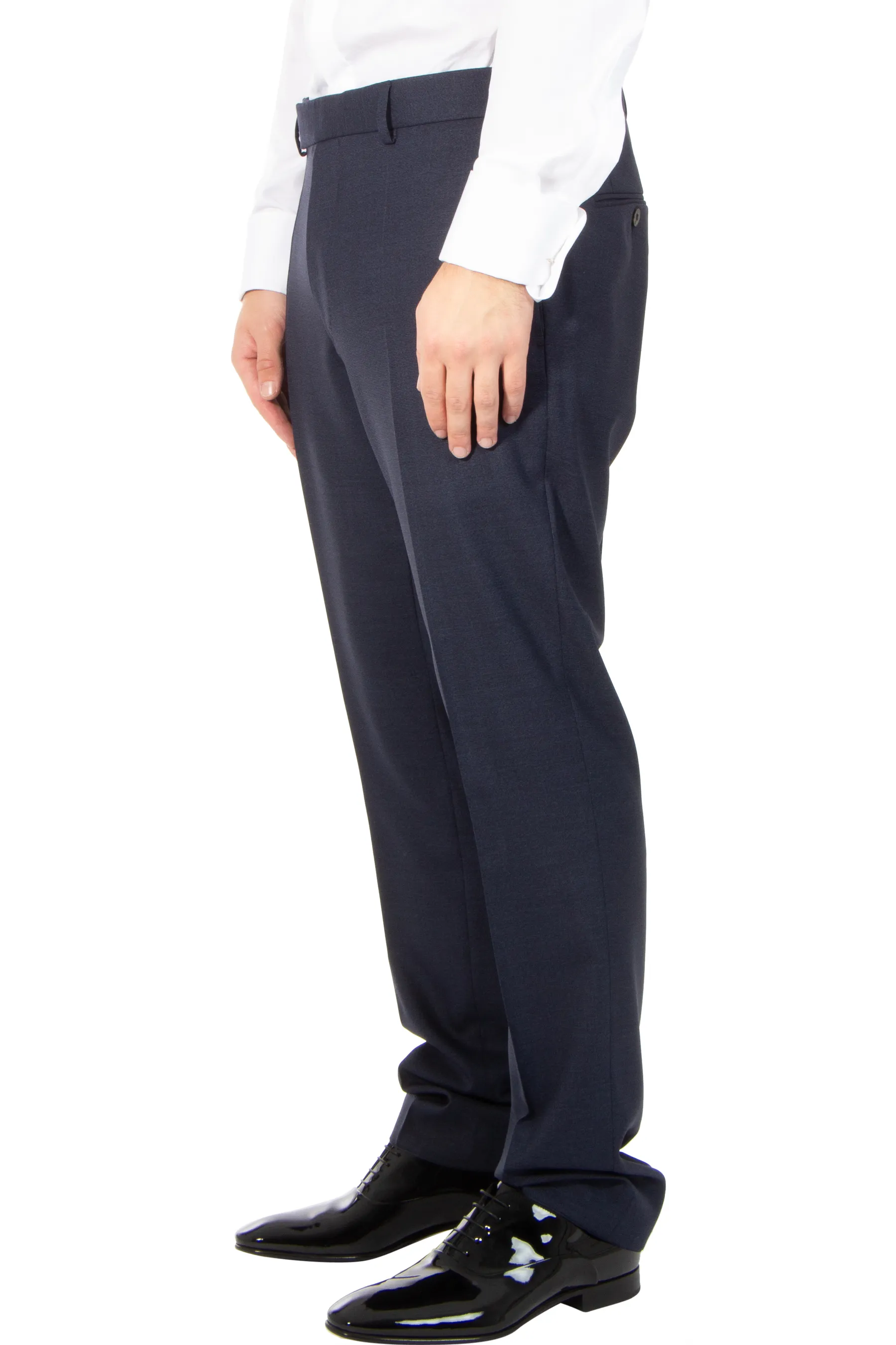 BOSS Patterned Virgin Wool Suit L-Jarrod  