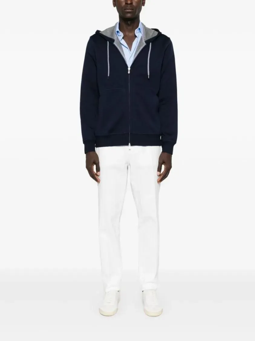   Brunello Cucinelli  Zip-Up Sweatshirt Black  Hoodie 