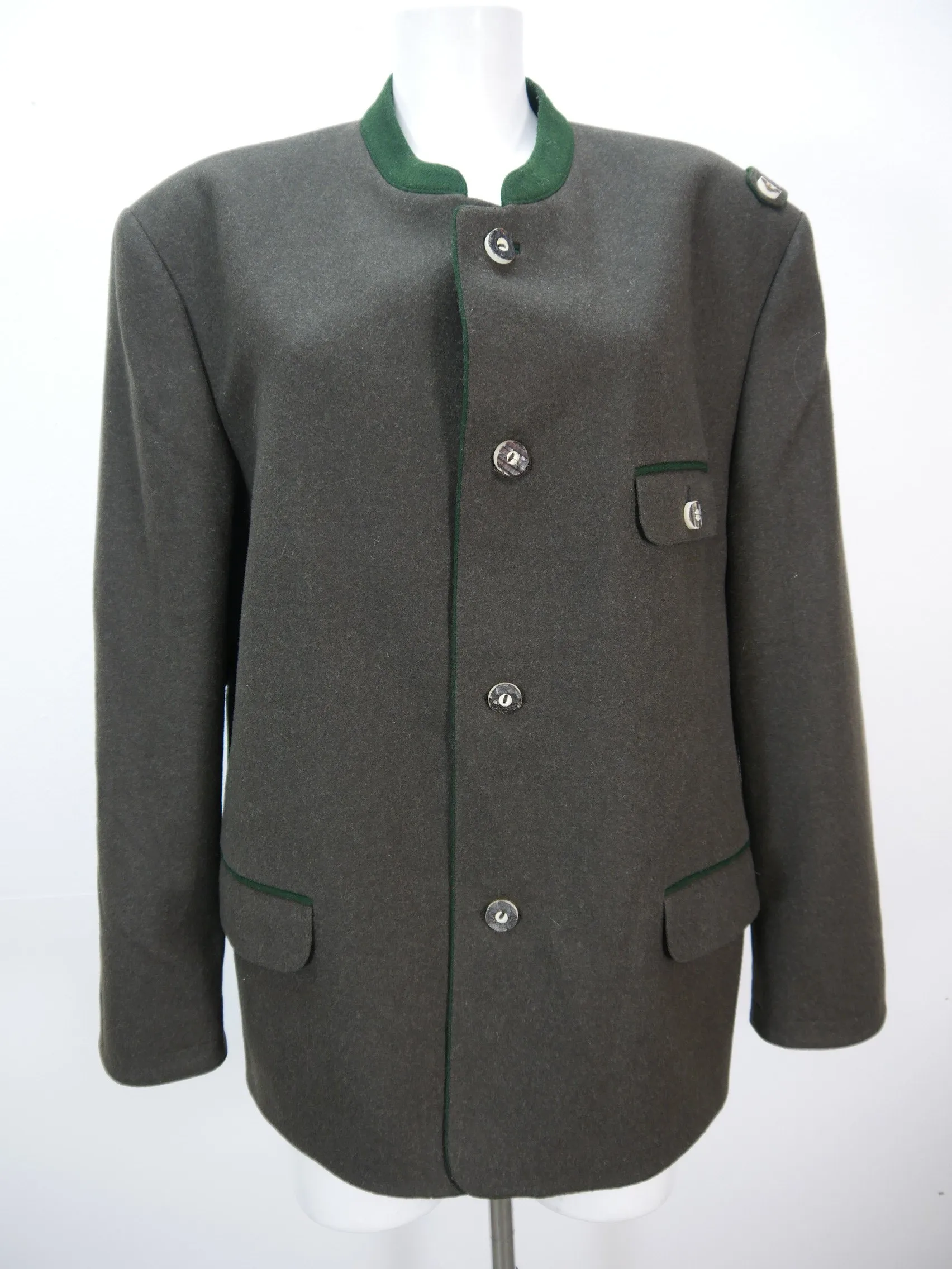 Carl Hofinger brauner Janker Schurwolle mit Falte Trachtenjacke Jacke Gr.54