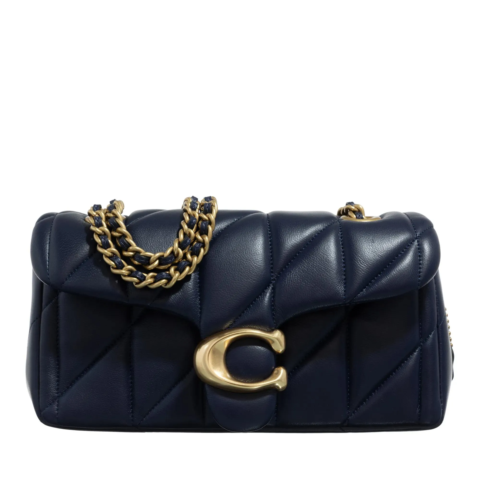   Coach  Quilted Tabby Shoulder Bag 20 With Chain Dark navy  Crossbody Bag 