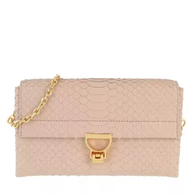   Coccinelle  Arlettis Python Lulula Crossbody Bag Powder Pink  Crossbody Bag 