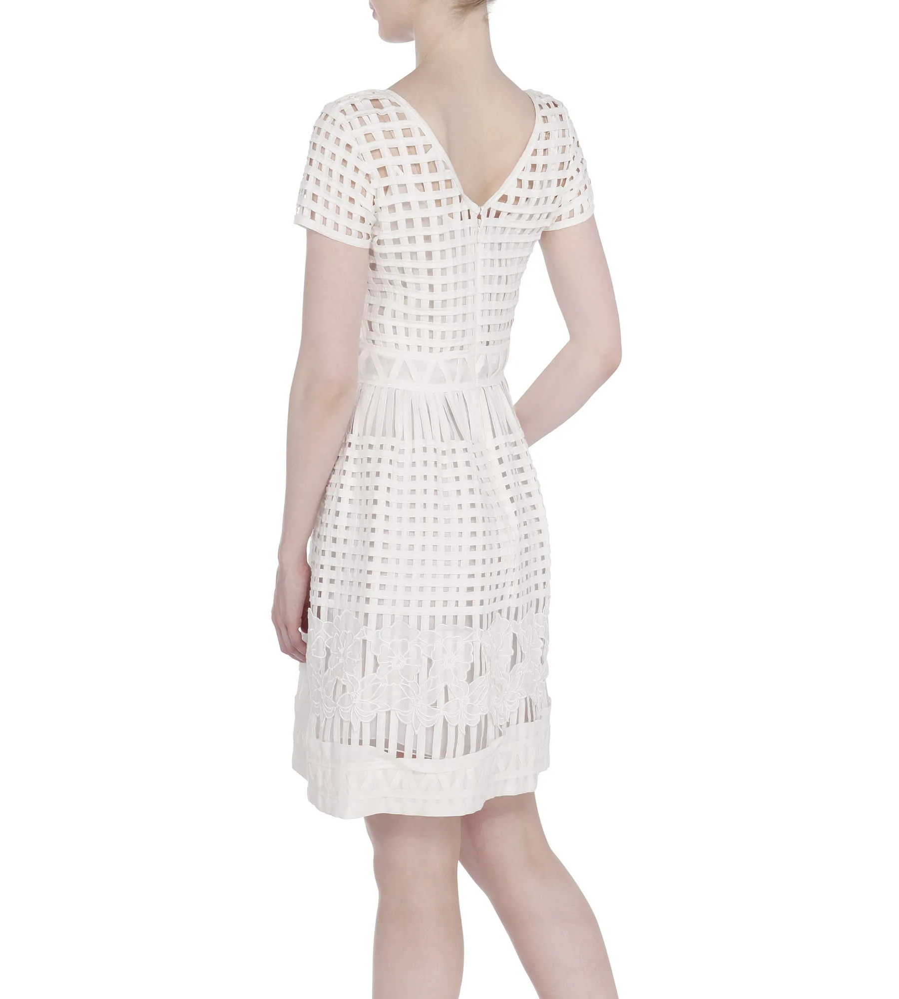 Cocktailkleid im Gittermuster