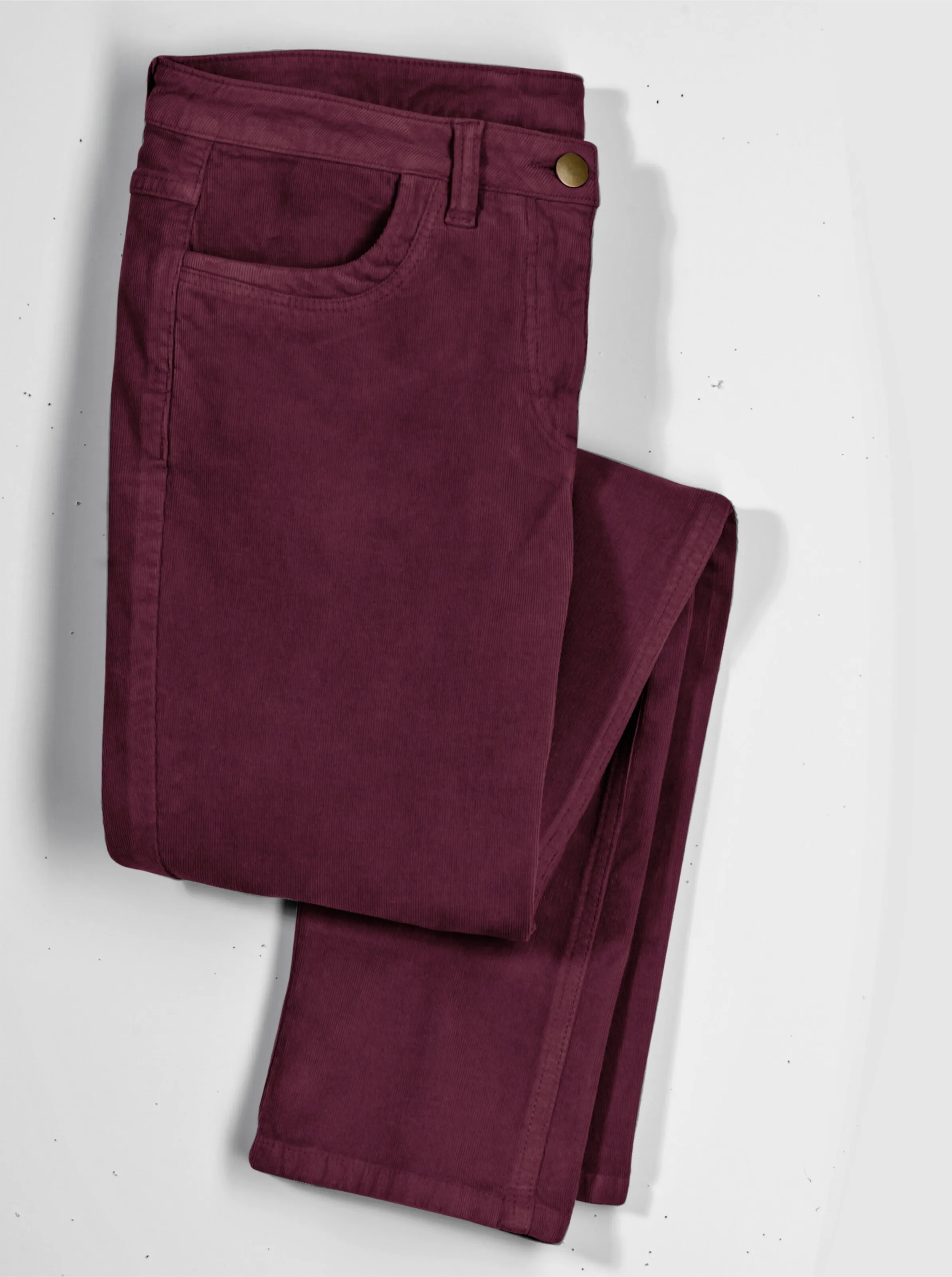 Cordhose in burgund