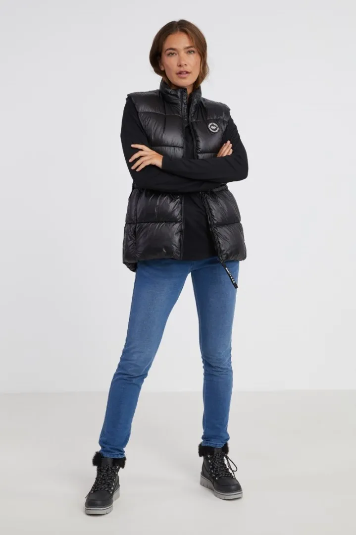 Damen-Oversize-Weste CHARLOTTE SAM 73 schwarz L