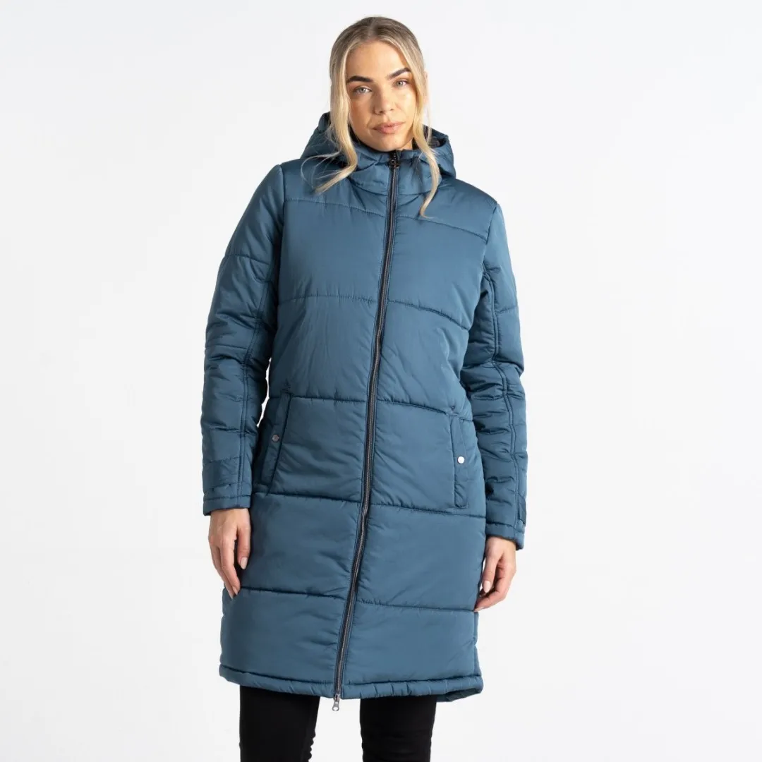 Damen Steppmantel Dare2b REPUTABLE II blaugrau 40
