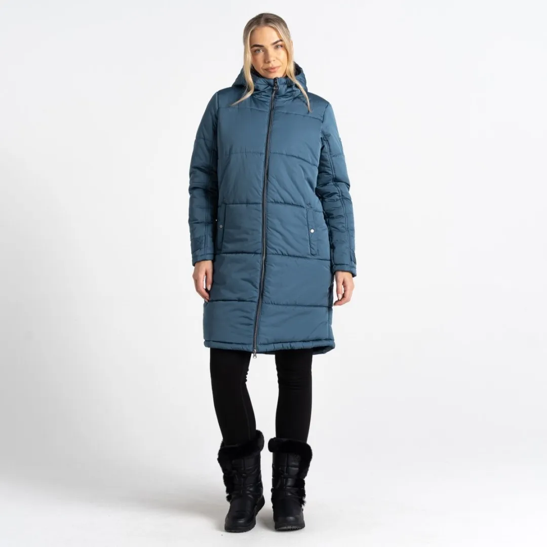 Damen Steppmantel Dare2b REPUTABLE II Blaugrau 44