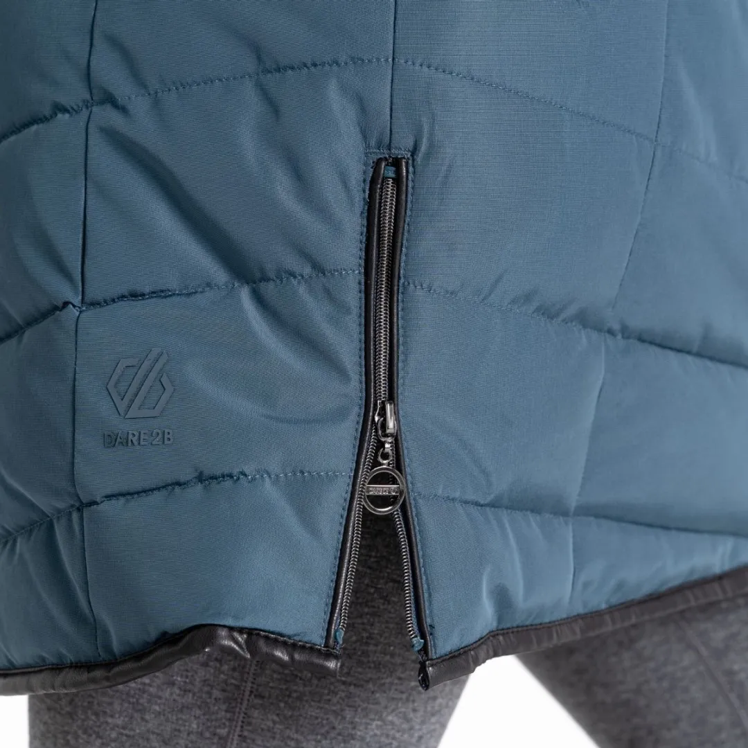 Damen Steppmantel Dare2b STRIKING III blau grau 46