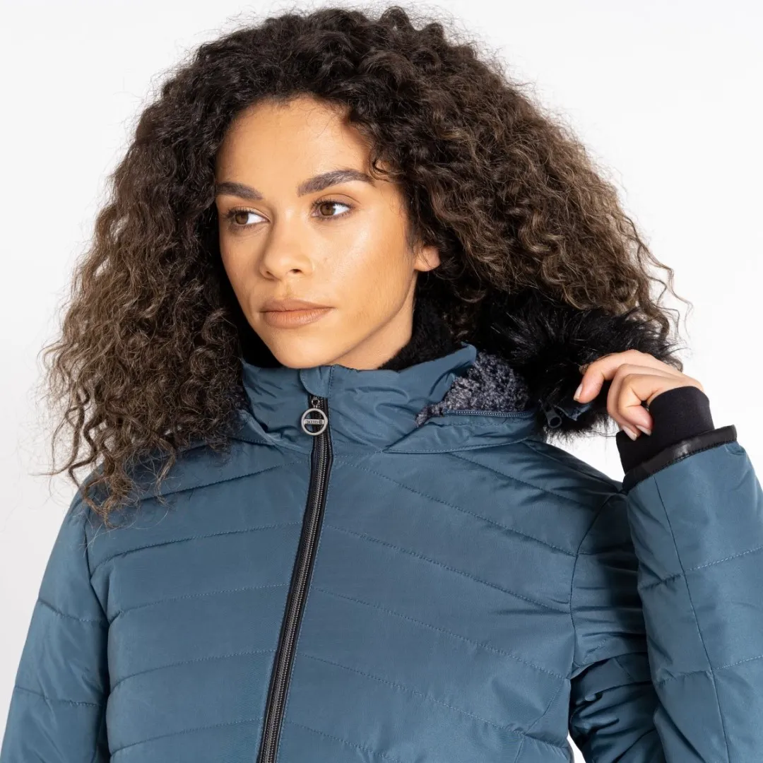 Damen Steppmantel Dare2b STRIKING III blaugrau 38