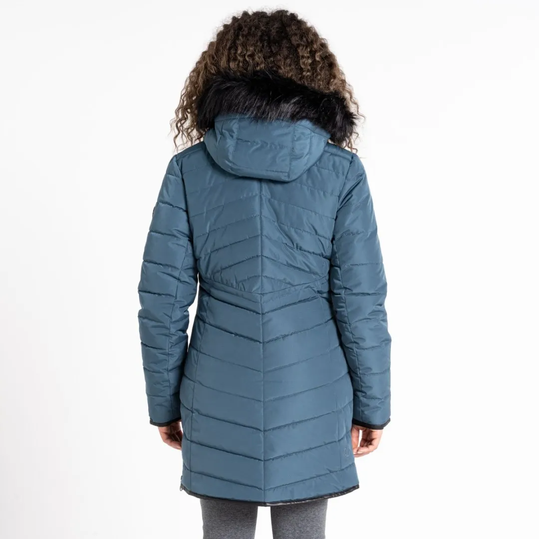 Damen Steppmantel Dare2b STRIKING III blaugrau 42
