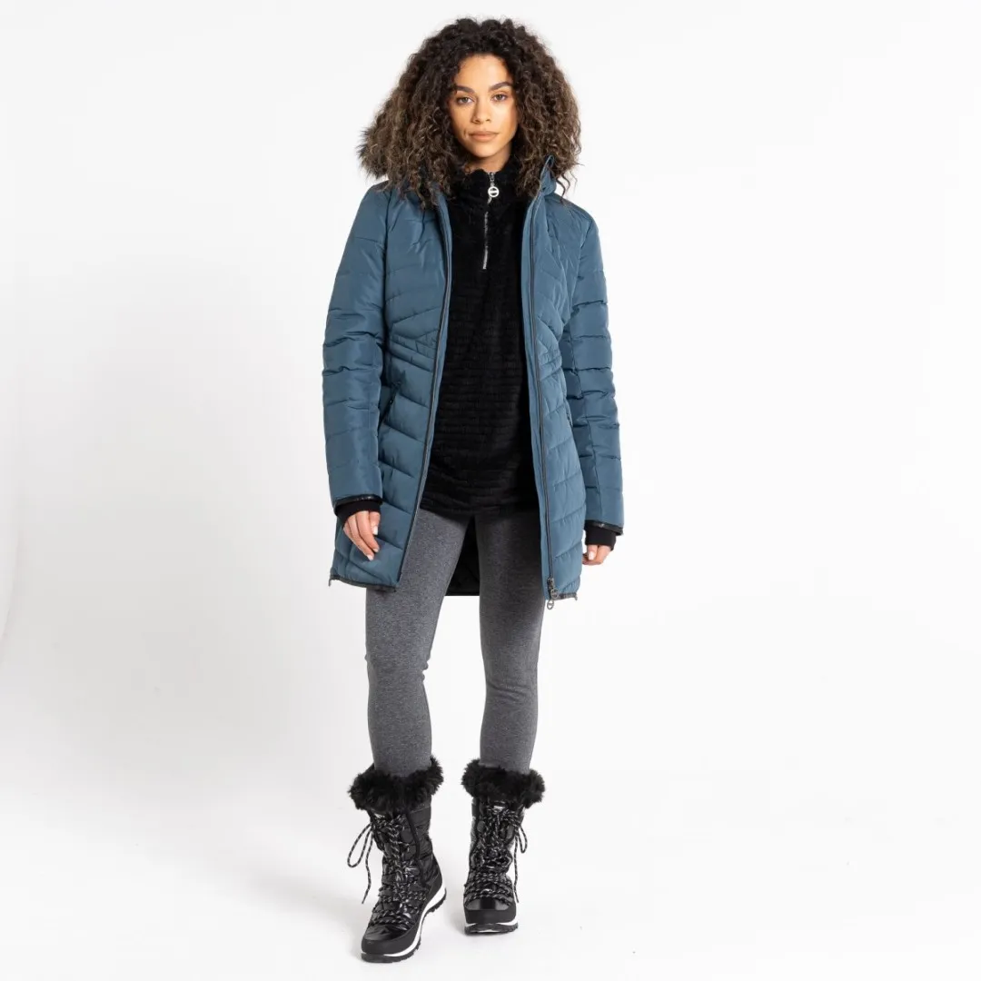Damen Steppmantel Dare2b STRIKING III blaugrau 42