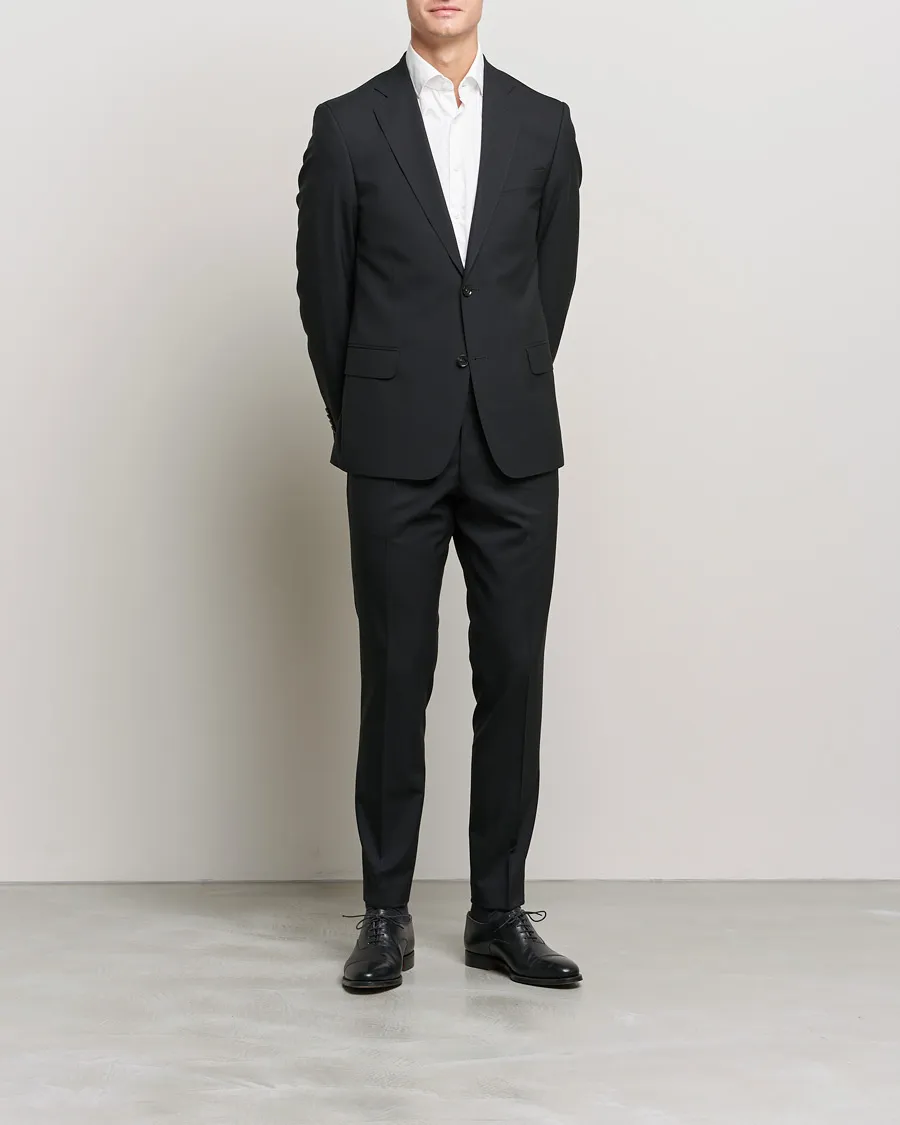Edmund Wool Suit Black