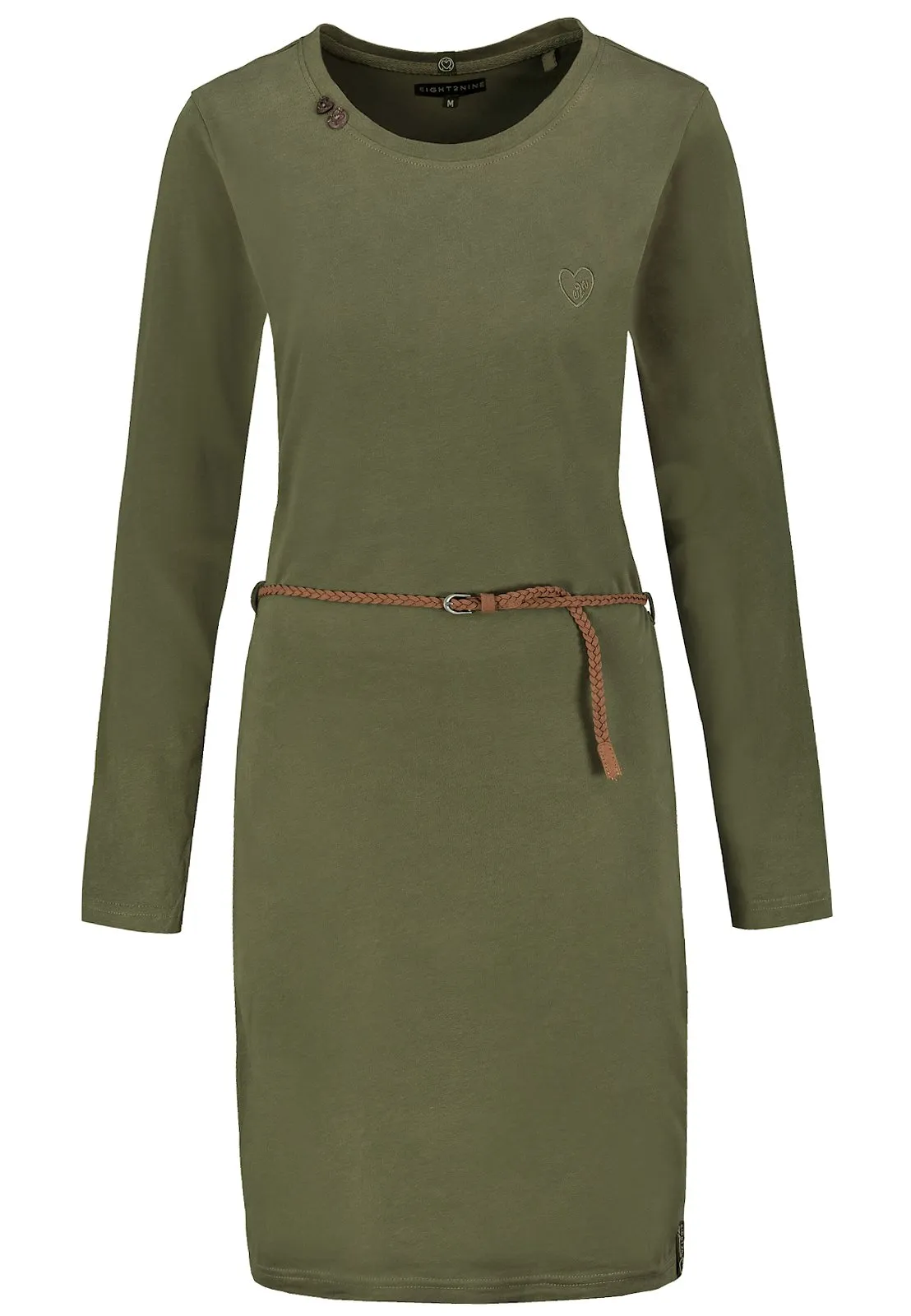 Eight2Nine Damen Midi Jersey Kleid LETN-070