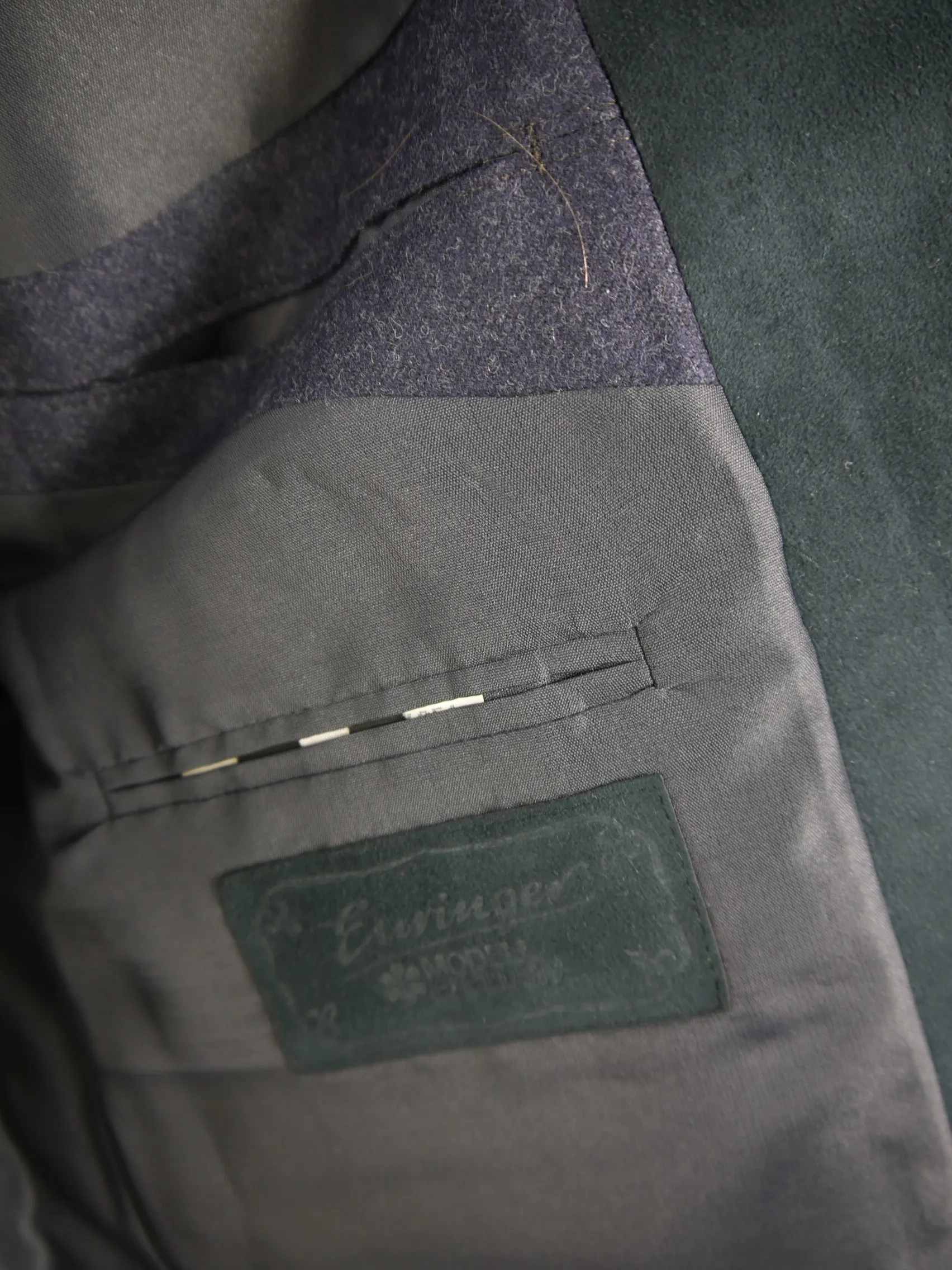 Euringer echter Loden Janker Eichenlaub neuwertig blau Trachtenjacke Jacke Gr.48