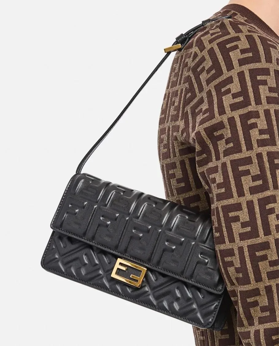 Fendi  Ff Istituziona Pullover Brown 