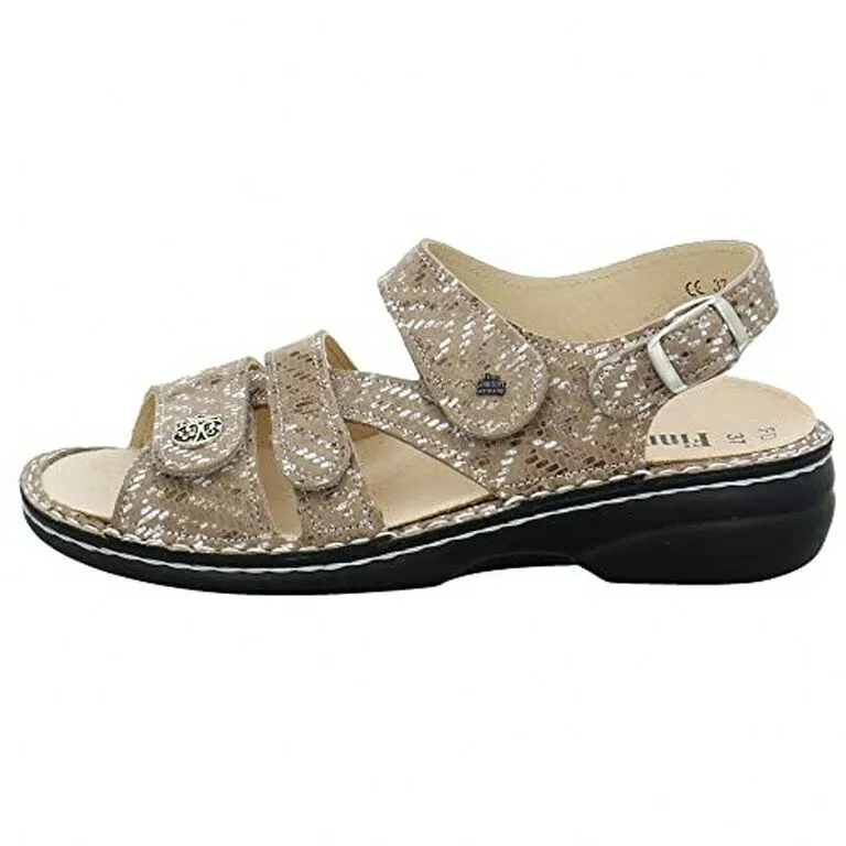Finn Comfort Gomera Sesame (Beige) - Sandale mit Loser Einlage - Damenschuhe Sandale bequem/lose Ein