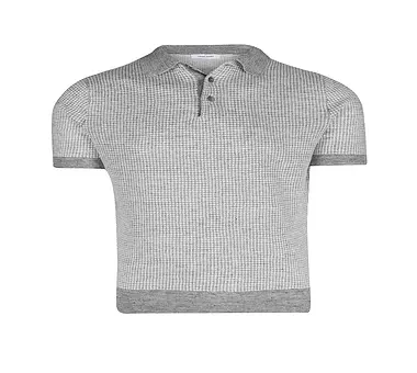 GRAN SASSO, Leinen Poloshirt 