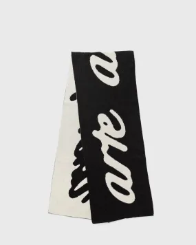 Halstuch Arte Antwerp Logo-Print Knitted Scarf AW24-220AC-BLACK