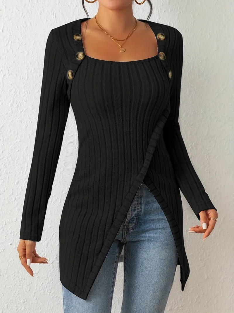 Heidi-Mode | Asymmetrischer Pullover für Frauen