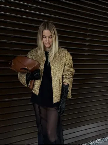 Heidi-Mode | Elegante Jacke Mit Vollem Ärmeln