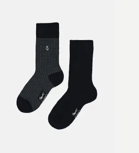 Herren engbers Socke gemustert in Blau kaufen 35985