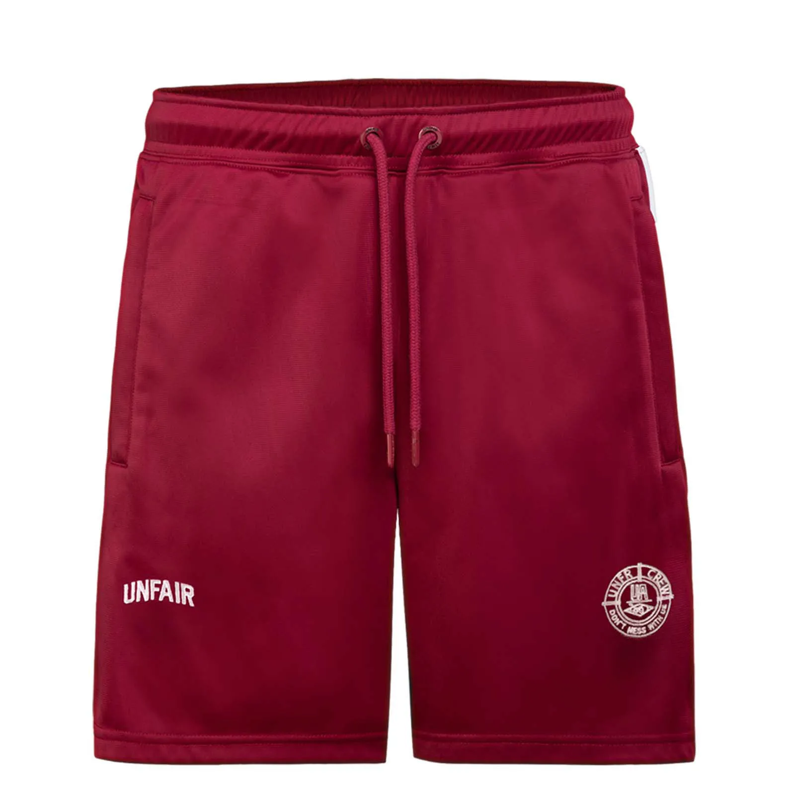 Herren Shorts - Two Side - White / Burgundy