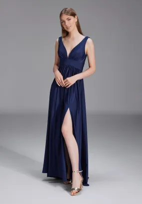 HEY KYLA Empire Abendkleid aus Jersey mit Beinschlitz 10750368