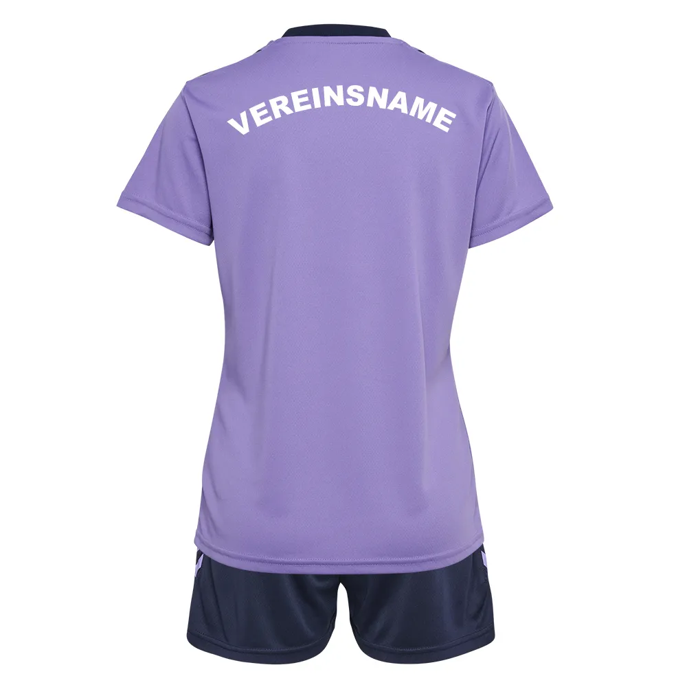 hummel 14er SET STALTIC POLY JERSEY&SHORTS DAMEN inkl. Druck