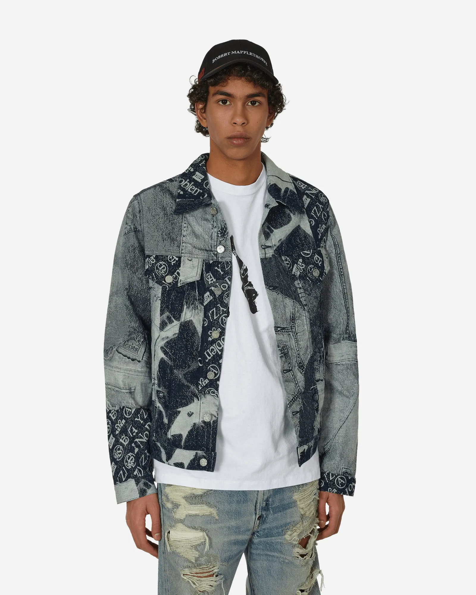 Jacke Aries Patchwork Jacquard Trucker Jacket RUAR70000 IND