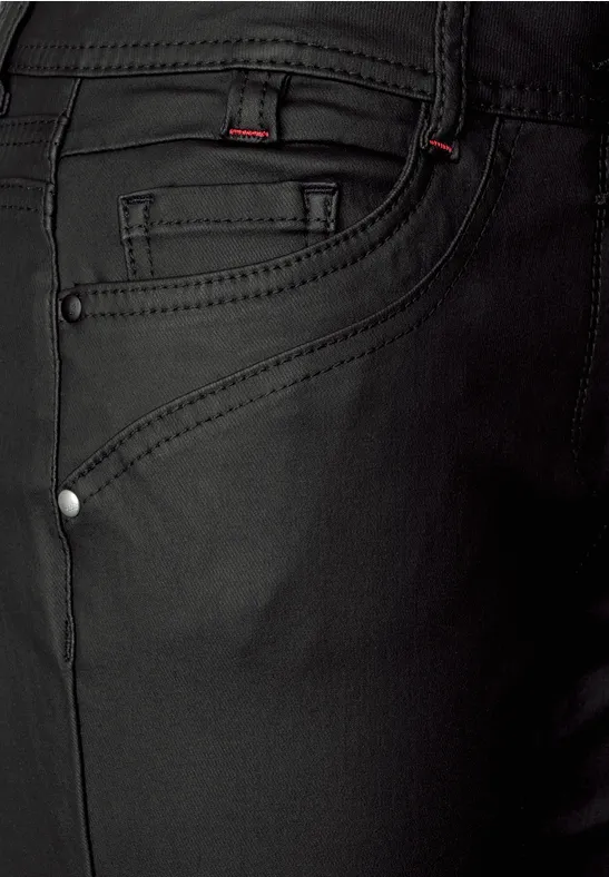 Loose Fit Coating Jeans