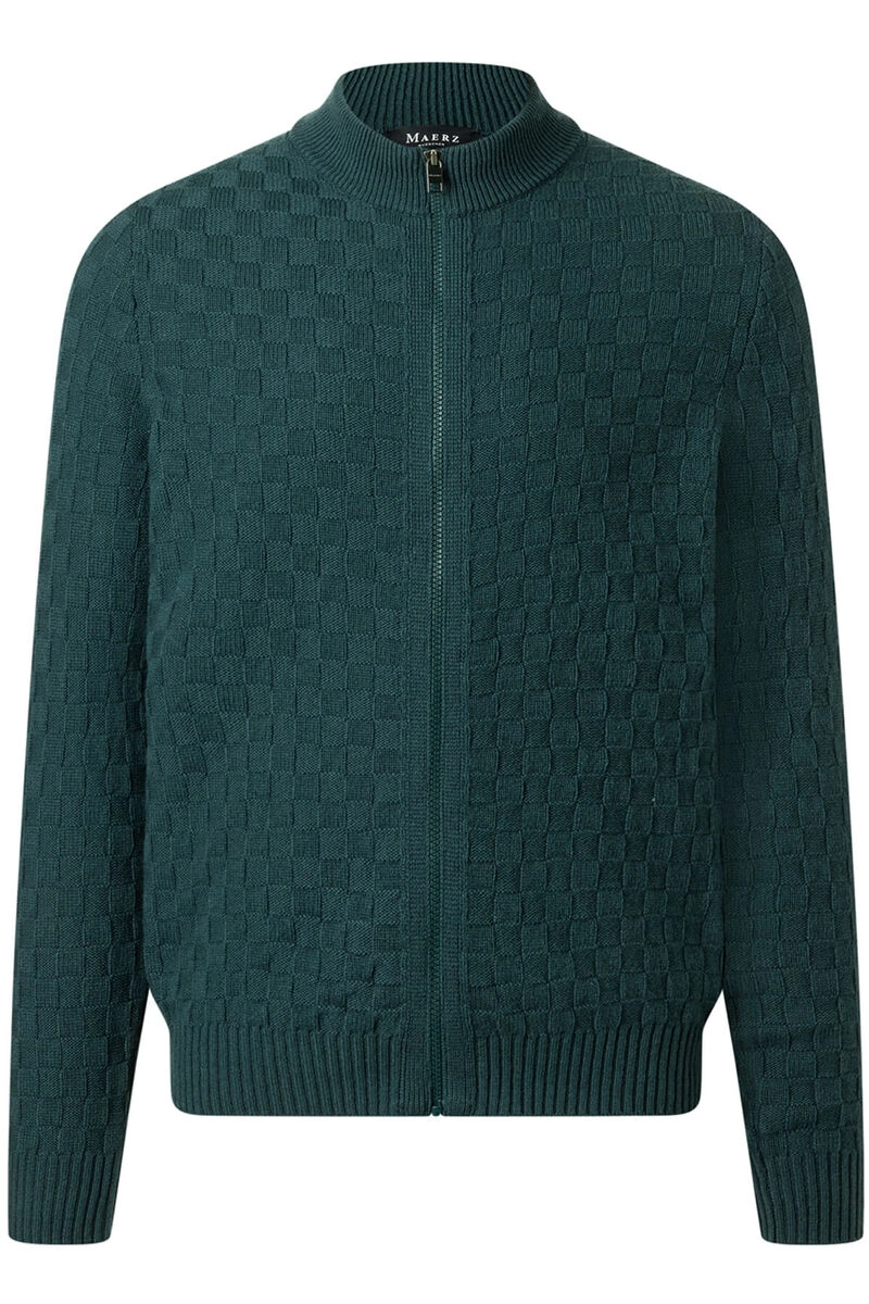 MAERZ Merino Strickjacke oliv