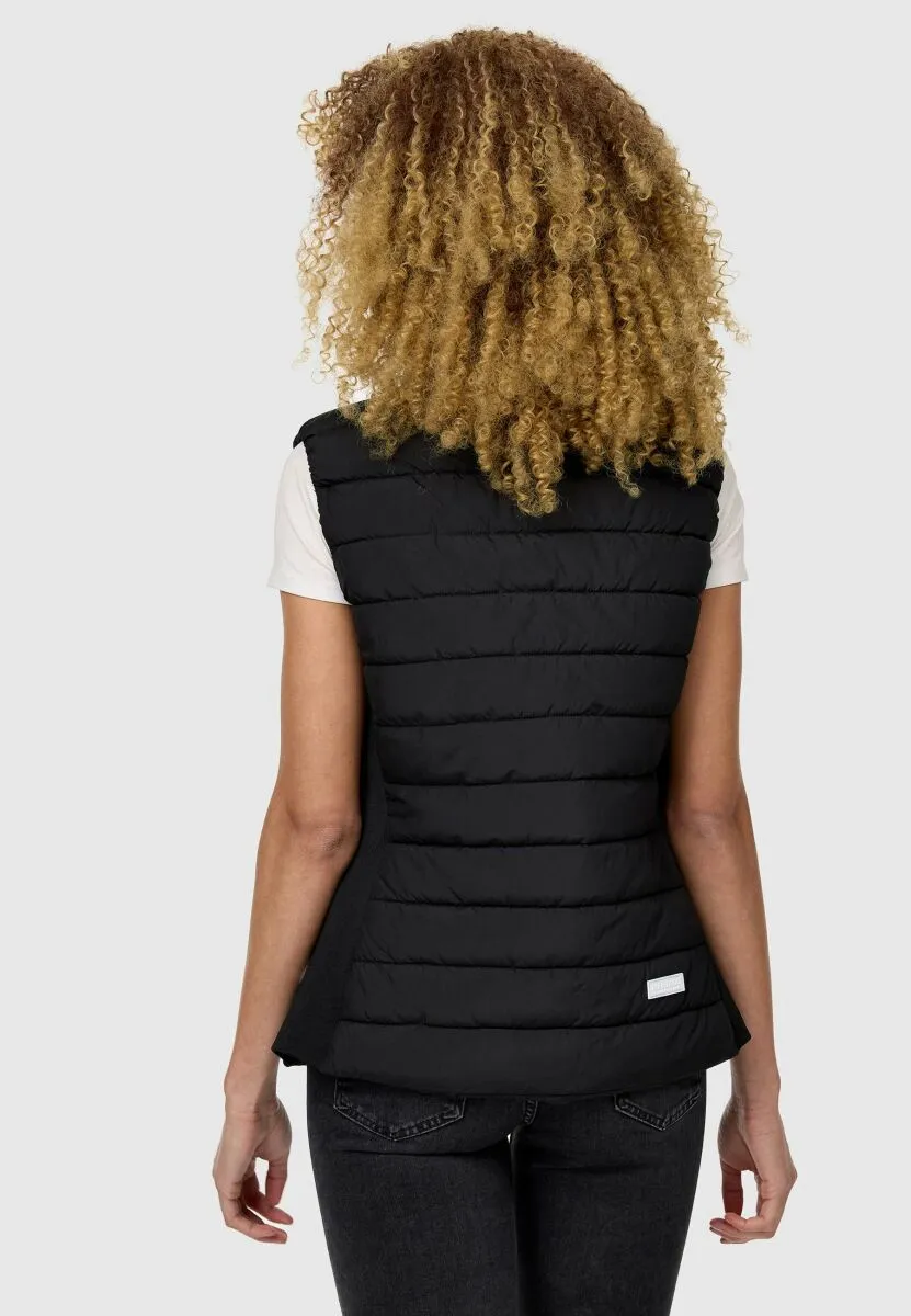 Marikoo Reimii leichte Damen Stepp Weste Schwarz Größe S - Gr. 36