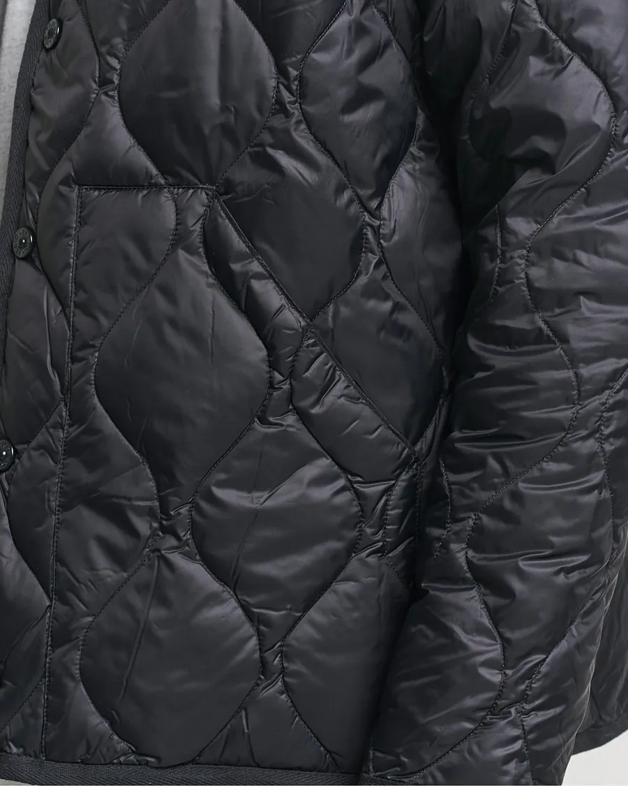 Military Crew Neck Down Jacket Black