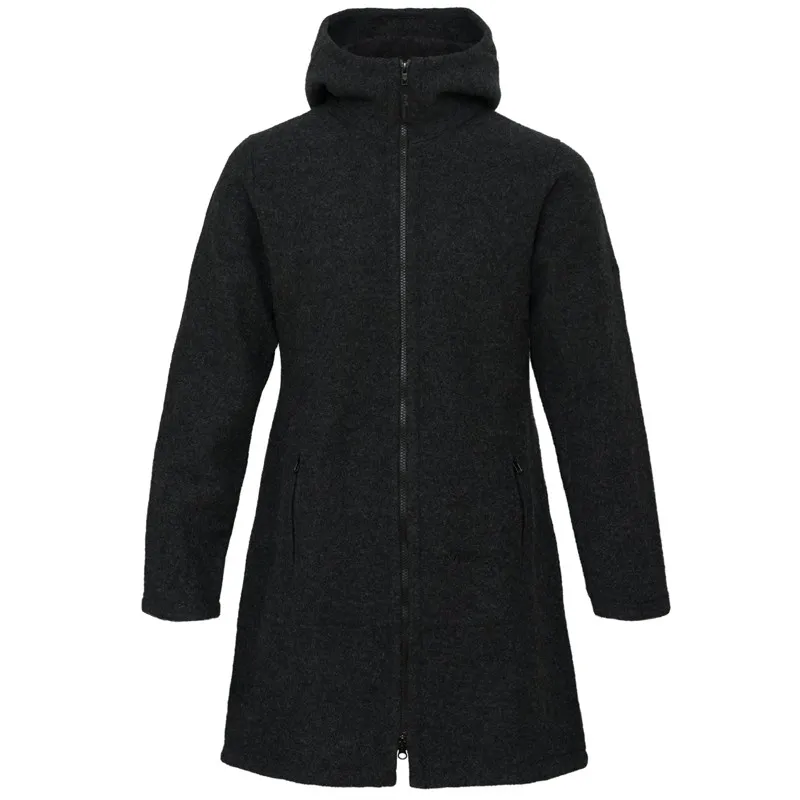 Mufflon Jana Damen Merino Mantel anthrazit hier im Wolljacken Online-Shop günstig kaufen