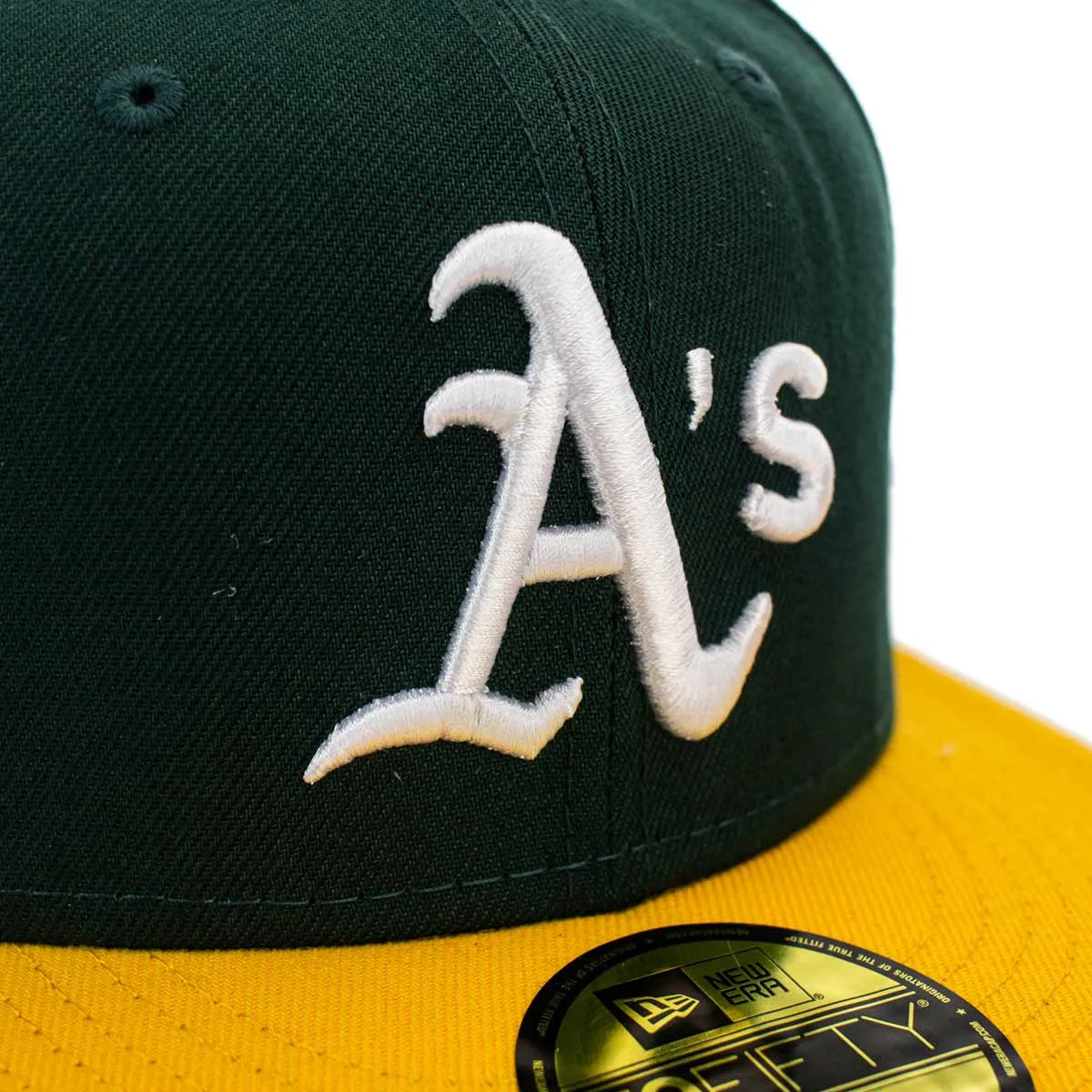 New Era Oakland Athletics MLB 59Fifty Basic Fitted Cap 12572840 - grün-gelb