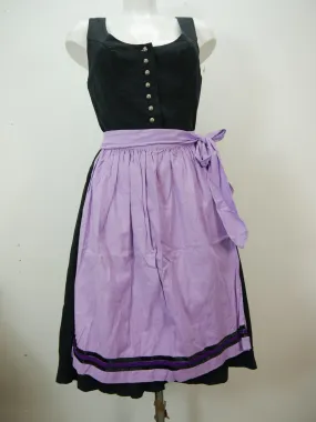 Original Isola schwarz mit Wienernaht Dirndl mit Schürze Trachtenkleid Gr.38