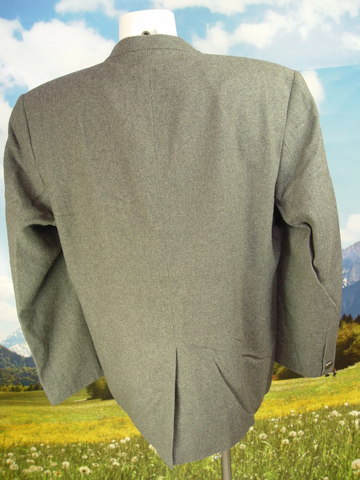 schlicht mit dezenter Stickerei Loden Janker Jacke -HL037- Trachtenjacke Gr.27