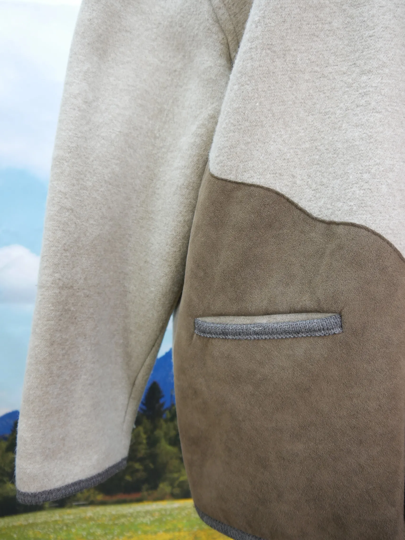 Stapf neuwertig Janker mit Hirschhornknöpfe fesche Trachtenjacke Jacke Gr.54