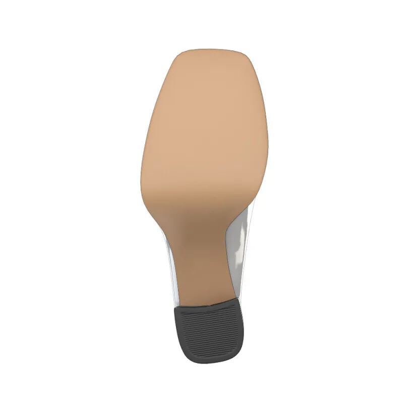 Stiefeletten mit Blockabsatz und Karree-Spitze 51386