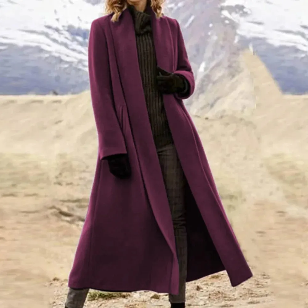 Stilevo - Stylischer Mantel Jacke Damen – Langer Herbst- und Wintermantel