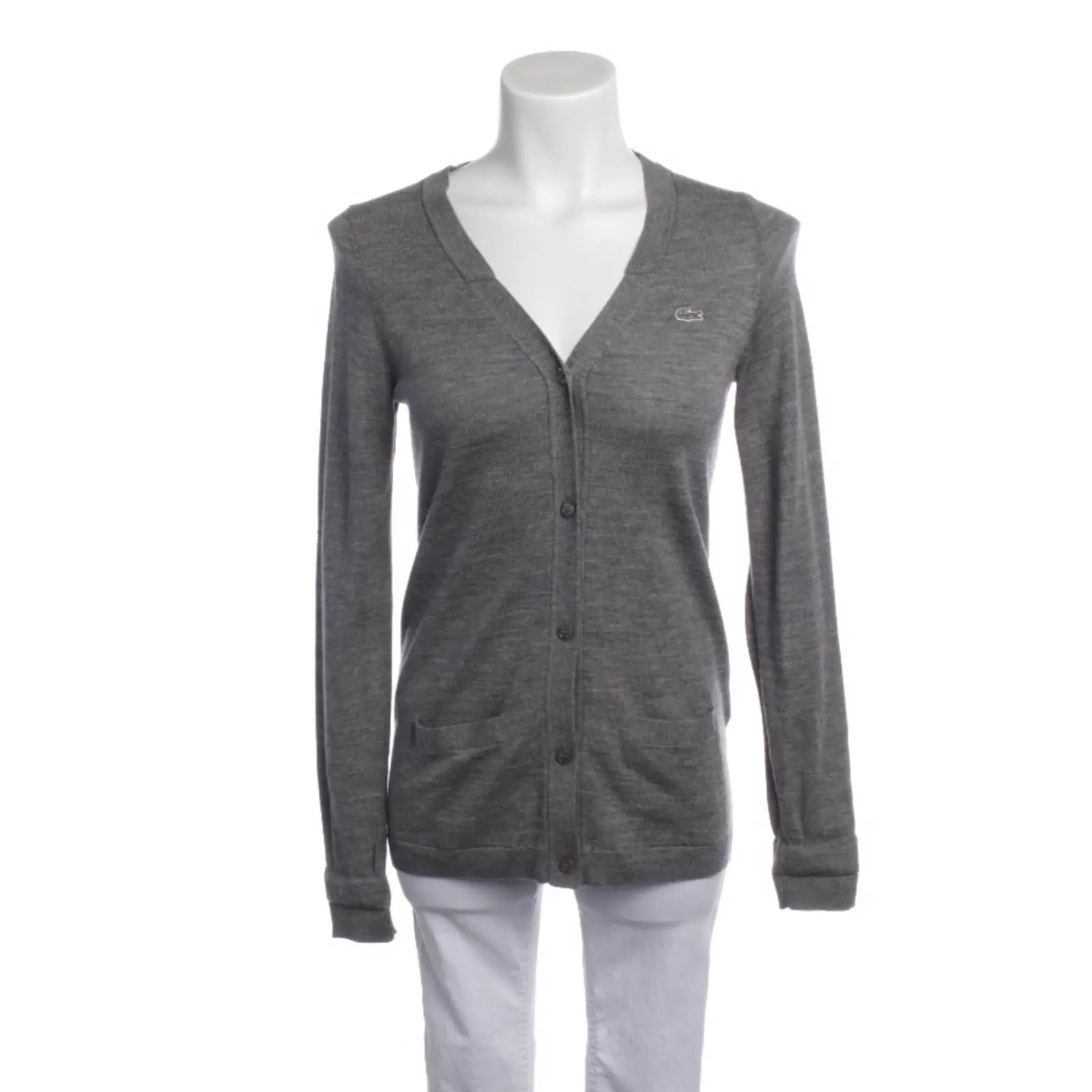 Strickjacke 32 Grau