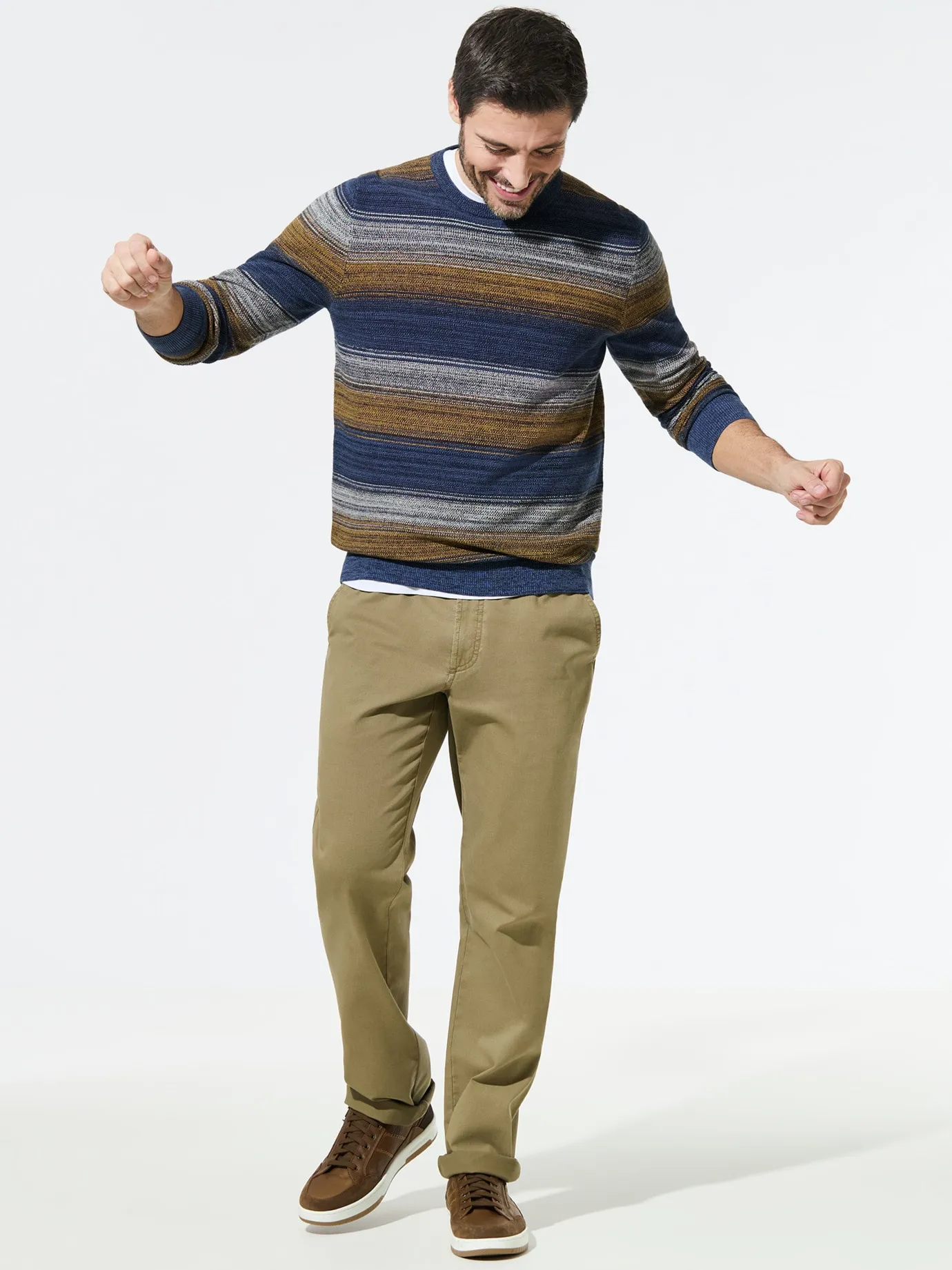 Struktur-Pullover Ombre