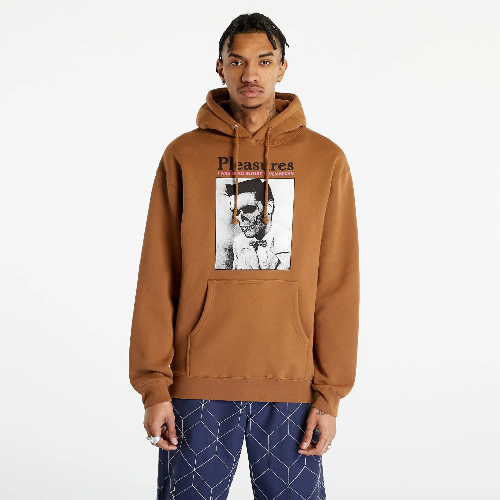 Sweatshirt Pleasures Dead Hoodie P23SP073 CARAMEL