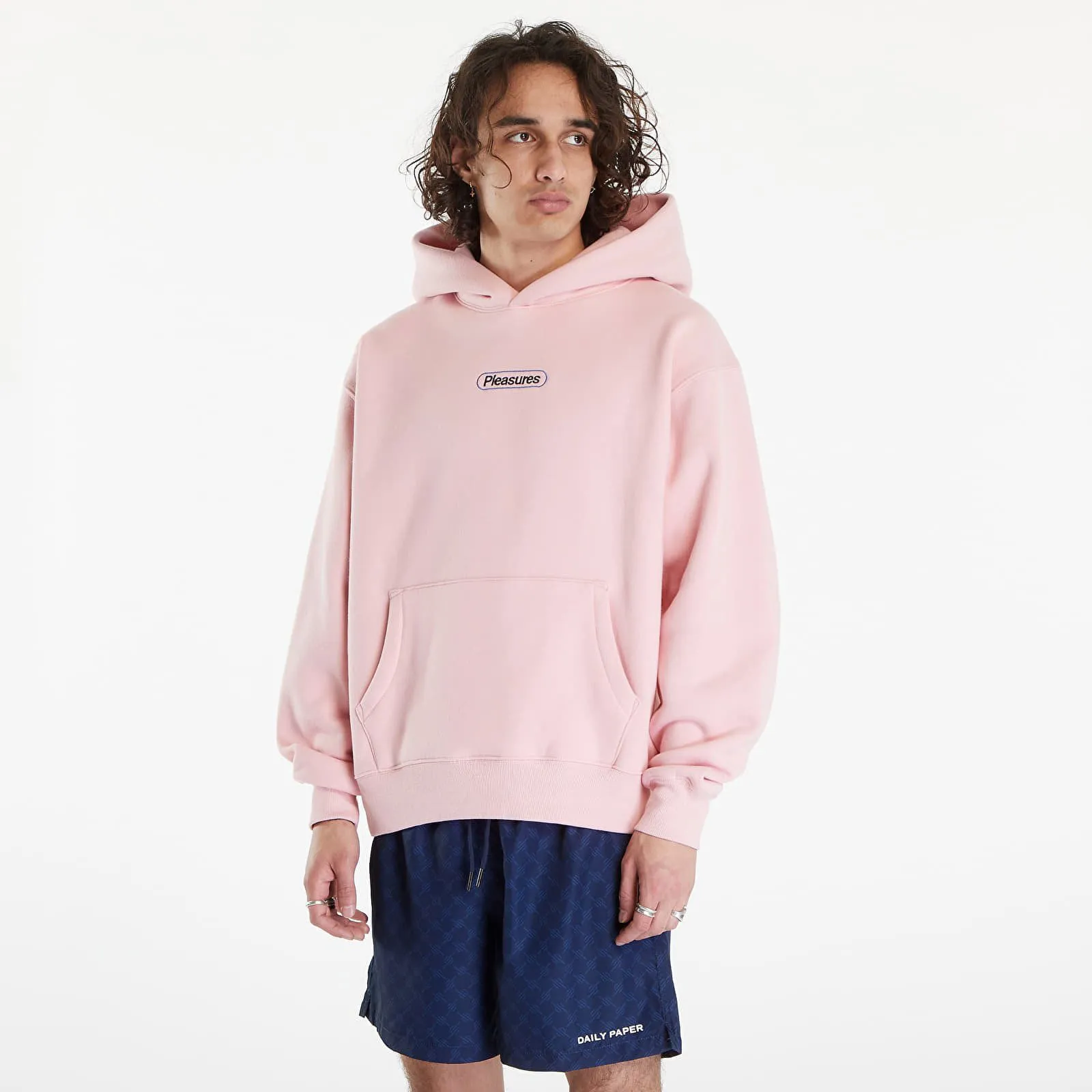 Sweatshirt Pleasures Puzzle Hoodie Pink P24SU010 PINK