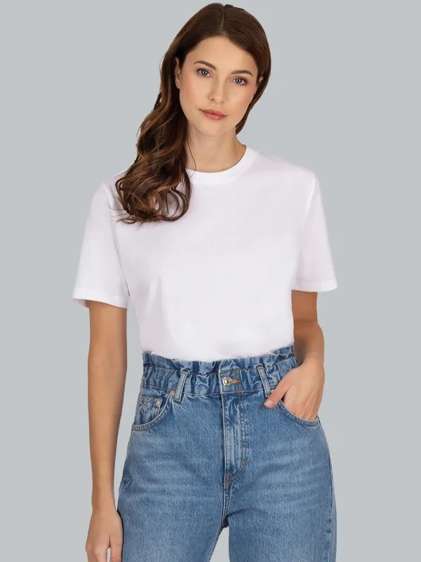 T-Shirt aus 100% Baumwolle Weiss